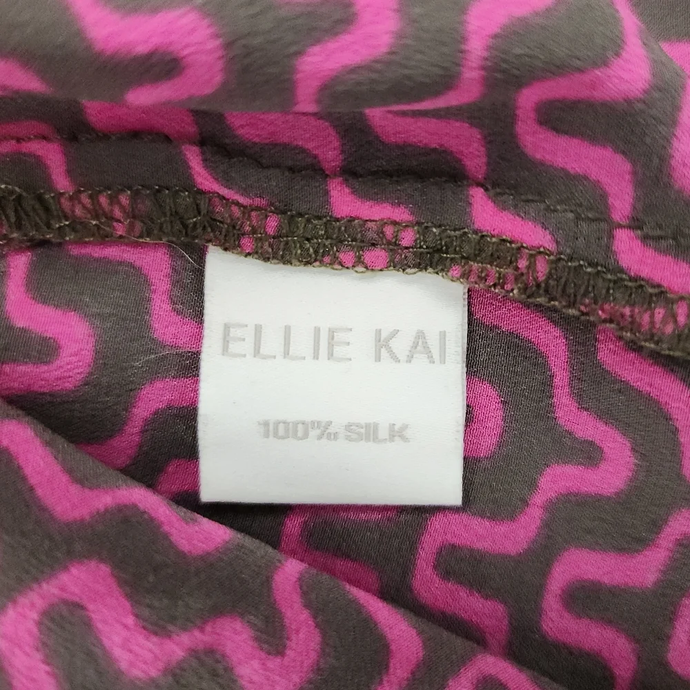 Ellie Kai 100% Silk Blouse, Womens 8 - Picture 6 of 8